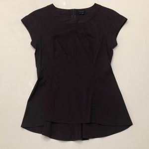 Theory Plum Peplum Top